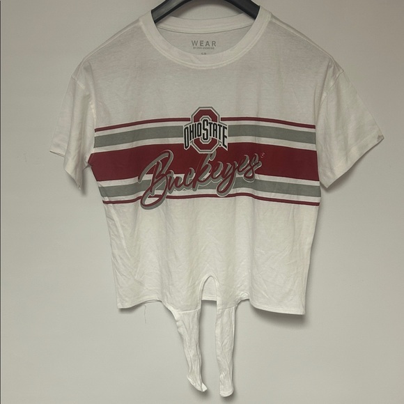 Ohio State Buckeyes Women's White Crop Top - Picture 1 of 2